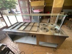 10 Tepsi 4 Çorba Yemek Tezgahı Benmari Gazlı
