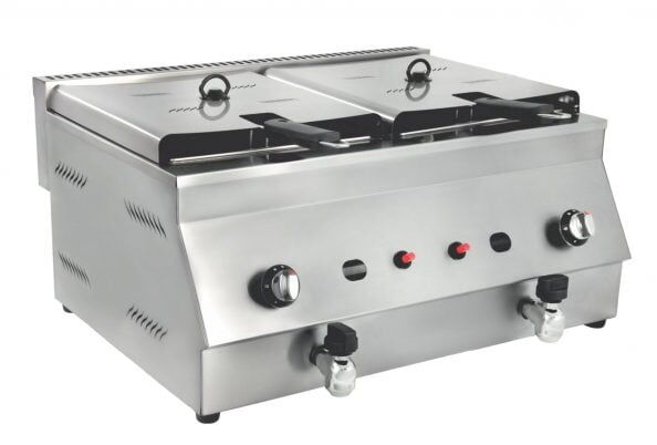 Gazlı Fritöz 12+12 Litre Profesyonel