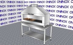 Oninox 150 cm Kömürlü Kebap-Et Pişirme Ocağı