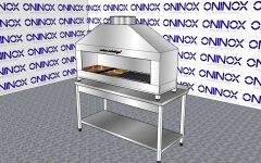 Oninox 100 cm Kömürlü Kebap-Et Pişirme Ocağı