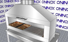 Oninox 100 cm Kömürlü Kebap-Et Pişirme Ocağı