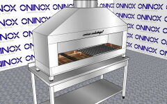 Oninox 100 cm Kömürlü Kebap-Et Pişirme Ocağı