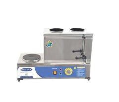 İdeal Çelik 2 Demlikli Pleytli Çay Ocağı | Elektrikli Çay Ocağı