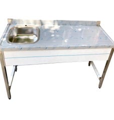 Krom Evye Çalışma Tezgahı 140 cm