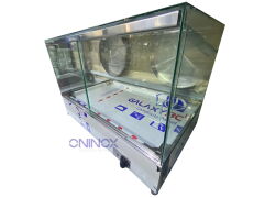 Setüstü Pilav Tezgahı 80 cm | Camlı, Termostatlı Sulu Sistem