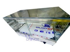 Setüstü Pilav Tezgahı 80 cm | Camlı, Termostatlı Sulu Sistem