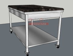 Büyük Hamur Açma Mermeri 190x80 | Profesyonel Mermer Tablalı Tezgah