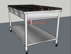 Hamur Açma Mermeri 150x80 Profesyonel Mermer Tablalı Tezgah