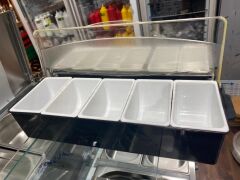 Kapaklı Sunumluk Bar Konteyner 6 Gözlü