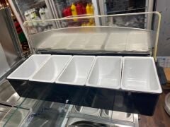 Kapaklı Sunumluk Bar Konteyner 6 Gözlü
