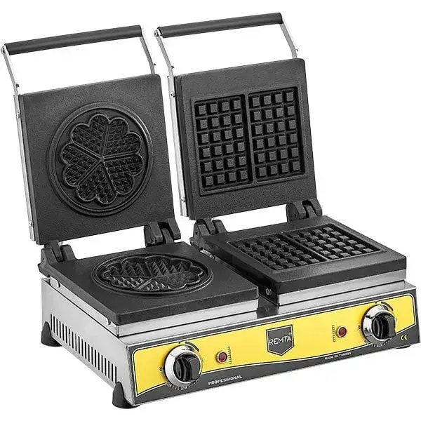 Remta W20 Çiftli Kare Çiçek Waffle Makinesi 16 cm